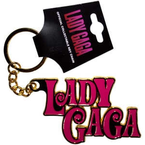 Lady Gaga - Swirly Logo Keychain ryhmässä MERCHANDISE / Merch / Pop-Rock @ Bengans Skivbutik AB (5537044)