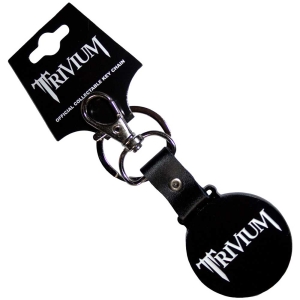 Trivium - Classic Logo Mono Circle Keychain ryhmässä MERCHANDISE / Merch / Hårdrock @ Bengans Skivbutik AB (5537127)