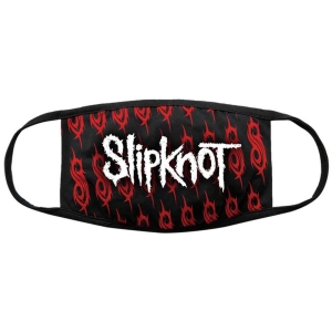 Slipknot - White Logo & Sigils Bl Face Mask ryhmässä MERCHANDISE @ Bengans Skivbutik AB (5537251)