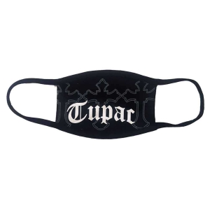 Tupac - Logo & Crosses Bl Face Mask ryhmässä MERCHANDISE / Merch / Hip Hop-Rap @ Bengans Skivbutik AB (5537254)