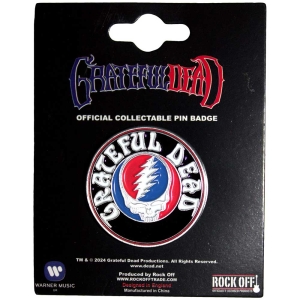 Grateful Dead - Steal Your Face Logo Pin Badge ryhmässä MERCHANDISE / Merch / Pop-Rock @ Bengans Skivbutik AB (5537309)