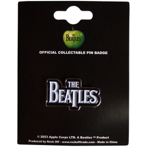 The Beatles - Drop T Logo Pin Badge ryhmässä MERCHANDISE / Merch / Pop-Rock @ Bengans Skivbutik AB (5537425)