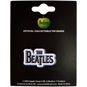 The Beatles - Drop T Logo Pin Badge ryhmässä MERCHANDISE / Merch / Pop-Rock @ Bengans Skivbutik AB (5537426)