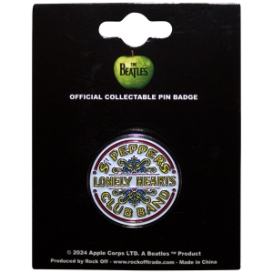 The Beatles - Sgt Pepper Drum Pin Badge ryhmässä MERCHANDISE / Merch / Pop-Rock @ Bengans Skivbutik AB (5537428)