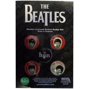 The Beatles - Vintage Portrait Button Badge Pack ryhmässä MERCHANDISE / Merch / Pop-Rock @ Bengans Skivbutik AB (5537483)