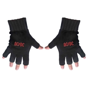 Ac/Dc - Classic Red Logo Fingerless Gloves ryhmässä MERCHANDISE @ Bengans Skivbutik AB (5537576)