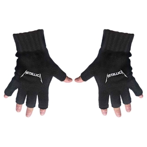 Metallica - Logo Fingerless Gloves ryhmässä MERCHANDISE / Merch / Hårdrock @ Bengans Skivbutik AB (5537586)