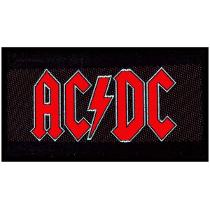 Ac/Dc - Red Logo Standard Patch ryhmässä MERCH / Minsishops-merch / Ac/Dc @ Bengans Skivbutik AB (5537683)