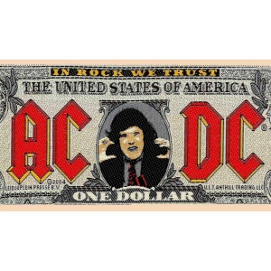 Ac/Dc - Bank Note Standard Patch ryhmässä MERCH / Minsishops-merch / Ac/Dc @ Bengans Skivbutik AB (5537685)