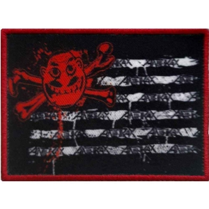 Anthrax - Flag Printed Patch ryhmässä MERCHANDISE / Merch / Hårdrock @ Bengans Skivbutik AB (5537718)