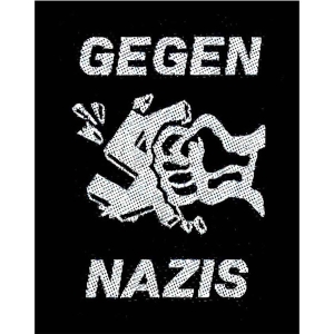 Generic - Gegen Nazis Standard Patch ryhmässä MERCH @ Bengans Skivbutik AB (5537878)