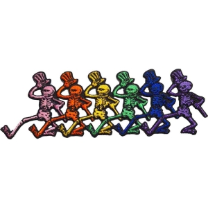 Grateful Dead - Dancing Skeletons Woven Patch ryhmässä CDON - Exporterade Artiklar_Manuellt / Merch_CDON_exporterade @ Bengans Skivbutik AB (5537928)