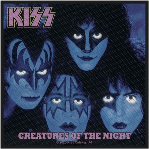 Kiss - Creatures Of The Night Standard Patch ryhmässä MERCHANDISE / Merch / Hårdrock @ Bengans Skivbutik AB (5538056)