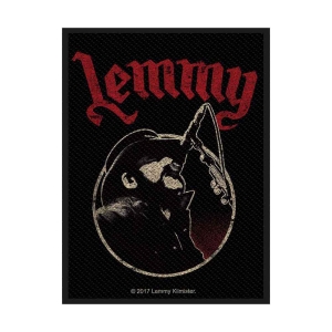 Lemmy - Microphone Standard Patch ryhmässä MERCHANDISE / Merch / Hårdrock @ Bengans Skivbutik AB (5538085)