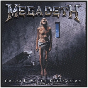 Megadeth - Countdown To Extinction Standard Patch ryhmässä MERCHANDISE / Kangasmerkki / / @ Bengans Skivbutik AB (5538113)