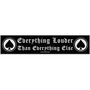 Motorhead - Everything Louder Super Strip Patch ryhmässä MERCHANDISE / Merch / Hårdrock @ Bengans Skivbutik AB (5538210)