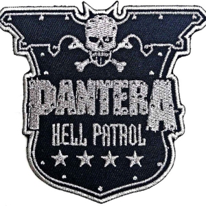 Pantera - Hell Patrol Woven Patch ryhmässä MERCHANDISE / Merch / Hårdrock @ Bengans Skivbutik AB (5538245)