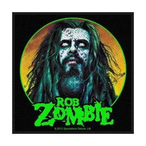 Rob Zombie - Zombie Face Standard Patch ryhmässä MERCHANDISE / Merch / Hårdrock @ Bengans Skivbutik AB (5538343)