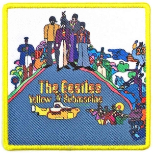 The Beatles - Yellow Submarine Woven Patch ryhmässä MERCHANDISE / Merch / Pop-Rock @ Bengans Skivbutik AB (5538467)