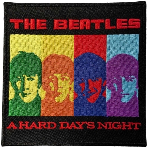 The Beatles - A Hard Day's Night Faces Woven Patch ryhmässä MERCHANDISE / Merch / Pop-Rock @ Bengans Skivbutik AB (5538472)
