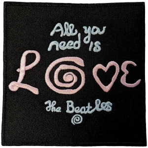 The Beatles - All You Need Is Love Woven Patch ryhmässä MERCHANDISE / Merch / Pop-Rock @ Bengans Skivbutik AB (5538473)