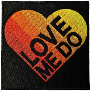 The Beatles - Love Me Do Gradient Heart Woven Patch ryhmässä MERCHANDISE / Merch / Pop-Rock @ Bengans Skivbutik AB (5538477)