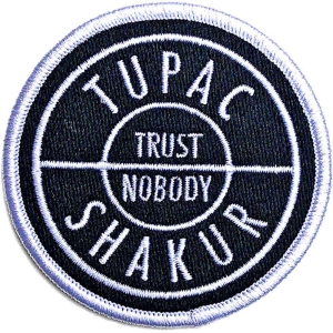 Tupac - Trust Woven Patch ryhmässä MERCHANDISE / Merch / Hip Hop-Rap @ Bengans Skivbutik AB (5538591)