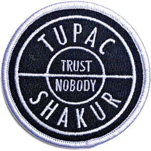 Tupac - Trust Woven Patch ryhmässä MERCHANDISE / Merch / Hip Hop-Rap @ Bengans Skivbutik AB (5538591)