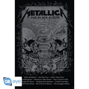 Metallica - Poster Maxi Black Album Poster 91,5x61 ryhmässä MERCHANDISE /  /  @ Bengans Skivbutik AB (5540273)