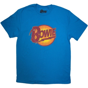 David Bowie - Vtge Diamond Dogs Logo Uni Blue  1Xs ryhmässä MERCHANDISE / T-paita / Pop-Rock @ Bengans Skivbutik AB (5541377)