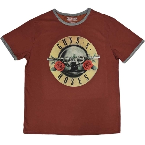 Guns N Roses - Classic Logo Ringer Uni Red  1  (XL) ryhmässä MERCHANDISE / T-paita / Heavy Metal @ Bengans Skivbutik AB (5542161)