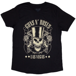Guns N Roses - Top Hat Skull & Pistols Lv Lady Bl    S ryhmässä MERCHANDISE / T-paita / Hårdrock @ Bengans Skivbutik AB (5542278r)