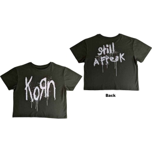 Korn - Still A Freak Lady Green Crop Top: (L) ryhmässä MERCHANDISE / T-paita / Heavy Metal @ Bengans Skivbutik AB (5543039)