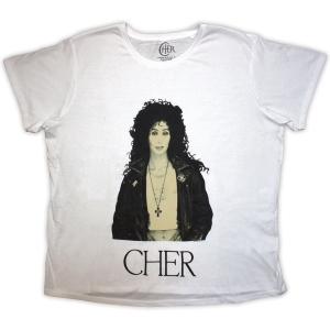 Cher - Leather Jacket Lady Wht  ryhmässä MERCHANDISE / T-paita / Pop-Rock @ Bengans Skivbutik AB (5543894r)