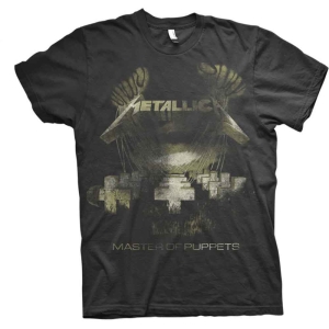 Metallica - Master Of Puppets Distressed Bl T-Shirt ryhmässä MERCH @ Bengans Skivbutik AB (5544903r)
