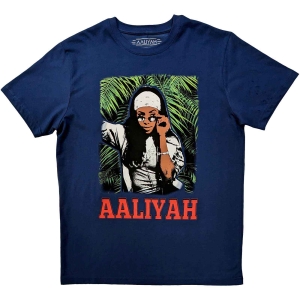 Aaliyah - Aaliyah Foliage Uni Denim  ryhmässä MERCHANDISE / T-paita / Hip Hop-Rap @ Bengans Skivbutik AB (5546025r)
