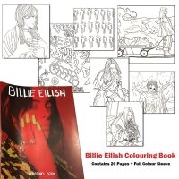 Eilish Billie - Målarbok (Innehåller 20 Teckningar) ryhmässä MERCHANDISE / Merch / Pop-Rock @ Bengans Skivbutik AB (5546216)