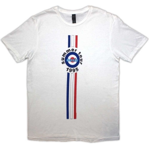 Oasis - Stripes '95 Uni Wht  ryhmässä MERCHANDISE / T-paita / Pop-Rock @ Bengans Skivbutik AB (5546503r)
