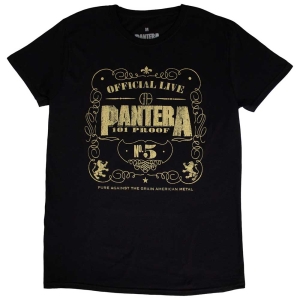 Pantera - 101 Proof Uni Bl  ryhmässä MERCHANDISE / T-paita / Hårdrock @ Bengans Skivbutik AB (5546637r)