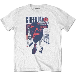 Green Day - Patriot Witness Uni Wht  ryhmässä MERCHANDISE / T-paita / Punk @ Bengans Skivbutik AB (5547158r)