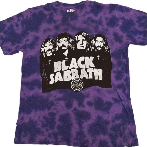 Black Sabbath - Band & Logo Boys T-Shirt Purp Dip-Dye ryhmässä MERCHANDISE / Merch / Hårdrock @ Bengans Skivbutik AB (5548670r)
