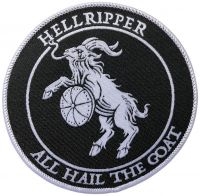 Hellripper - Patch All Hail The Goat (9 Cm) ryhmässä MERCHANDISE / Kangasmerkki / Heavy Metal @ Bengans Skivbutik AB (5549658)