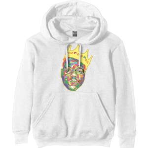 Biggie Smalls - Biggie Crown Uni Wht Hoodie ryhmässä Övrigt /  @ Bengans Skivbutik AB (5552074r)