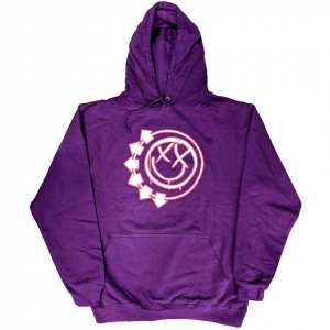 Blink-182 - Six Arrow Smile Uni Pink Hoodie ryhmässä Övrigt /  @ Bengans Skivbutik AB (5552082r)