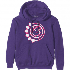 Blink-182 - Six Arrow Smile Uni Purp Hoodie ryhmässä Övrigt /  @ Bengans Skivbutik AB (5552083r)