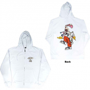 Blink-182 - Roger Rabbit Uni Wht Zip Hoodie ryhmässä Övrigt /  @ Bengans Skivbutik AB (5552089r)