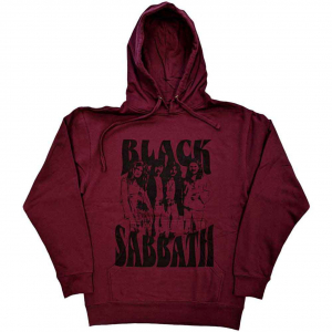 Black Sabbath - Band And Logo Uni Maroon Hoodie ryhmässä Övrigt /  @ Bengans Skivbutik AB (5552136r)