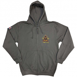 Def Leppard - Logo Tour 2019 Char Zip Hoodie ryhmässä Övrigt /  @ Bengans Skivbutik AB (5552149r)
