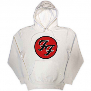 Foo Fighters - Ff Logo Uni Wht Hoodie  ryhmässä Övrigt /  @ Bengans Skivbutik AB (5552558r)