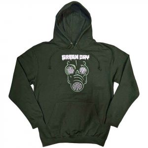 Green Day - Green Mask Uni Green Hoodie ryhmässä Övrigt / @ Bengans Skivbutik AB (5552561r)